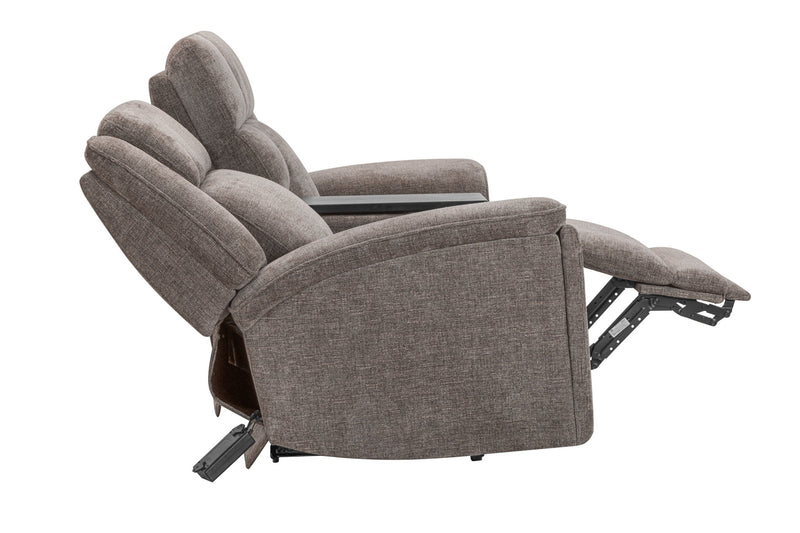 Colton - Power Zero Gravity Console Loveseat With Immersive Audio P3 - Branson Tweed