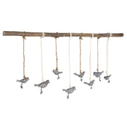 Light brown Birds On A Branch wall art by Uttermost, featuring detailed bird illustrations on a decorative branch.