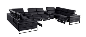 1246 - 10-Piece U-Shaped Modular Power Reclining Sectional With 4 Power Recliners And Power Headrests