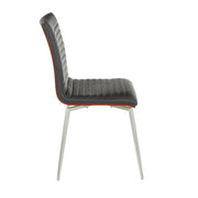 Set of two Lumi Source Mason contemporary dining chairs with swivel features, featuring sleek modern design and cushioned seats.