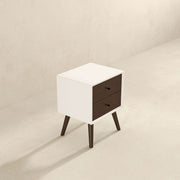 Caroline - Mid-Century Modern Style Night Stand 2 Drawer - R&R Furniture Gallery (Fountain Valley, CA)