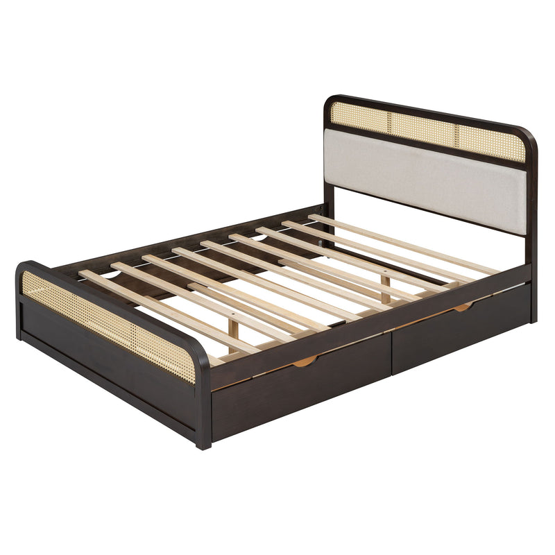 Platform Bed With Trundle And 2 Drawers - R&R Furniture Gallery (Fountain Valley, CA)
