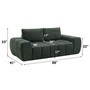 Medwin - Sofa - Green - R&R Furniture Gallery (Fountain Valley, CA)
