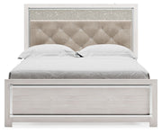 Altyra - Queen Panel Bed With Roll Slats - White - R&R Furniture Gallery (Fountain Valley, CA)