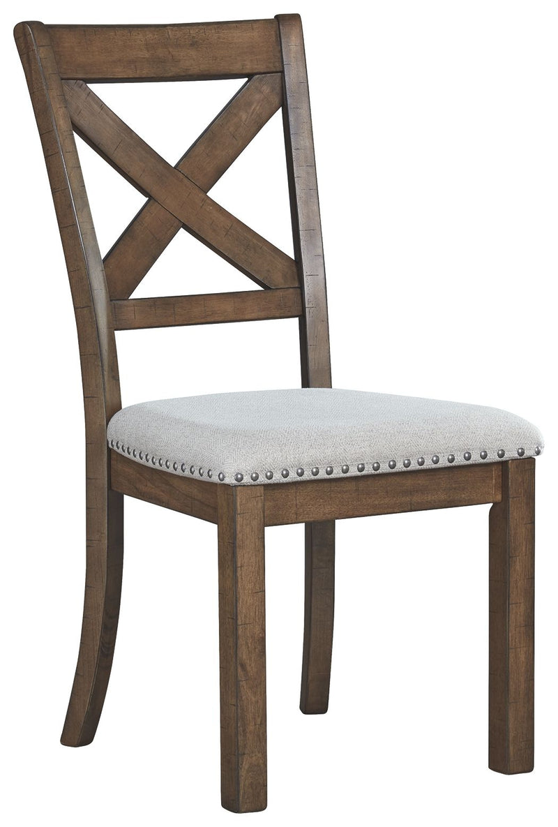 Moriville - Dining UPH Side Chair (Set of 2) - Beige - R&R Furniture Gallery (Fountain Valley, CA)