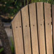 Outdoor Acacia Wood Adirondack Barstools (Set of 2) - R&R Furniture Gallery (Fountain Valley, CA)