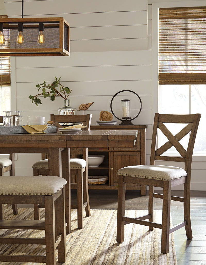 Moriville - Rectangular Dining Table Set - Counter Height - R&R Furniture Gallery (Fountain Valley, CA)
