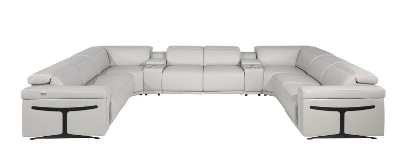 1126 - 10-Piece U-Shaped Sectional Sofa In With 4 Power Recliners & Power Headrests
