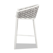 Rowan - Rope Barrel Low Back Patio Counter Stool (Set of 2) - Optic White - R&R Furniture Gallery (Fountain Valley, CA)