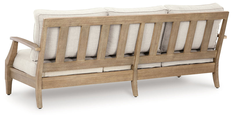 Carter Hall - Sofa With Cushion - Beige - R&R Furniture Gallery (Fountain Valley, CA)