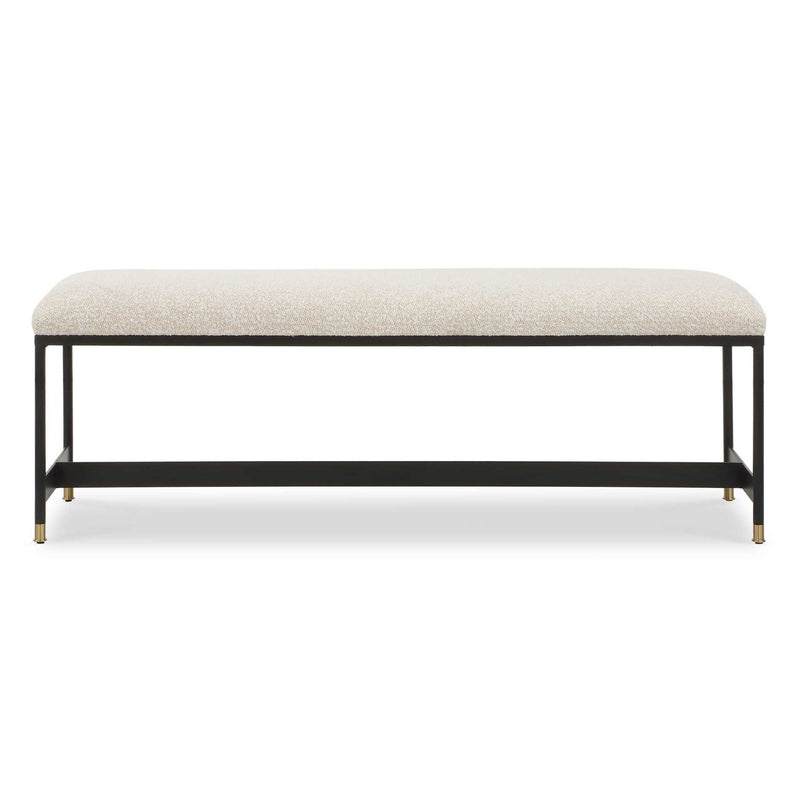 Halston - Upholstered Bench - White