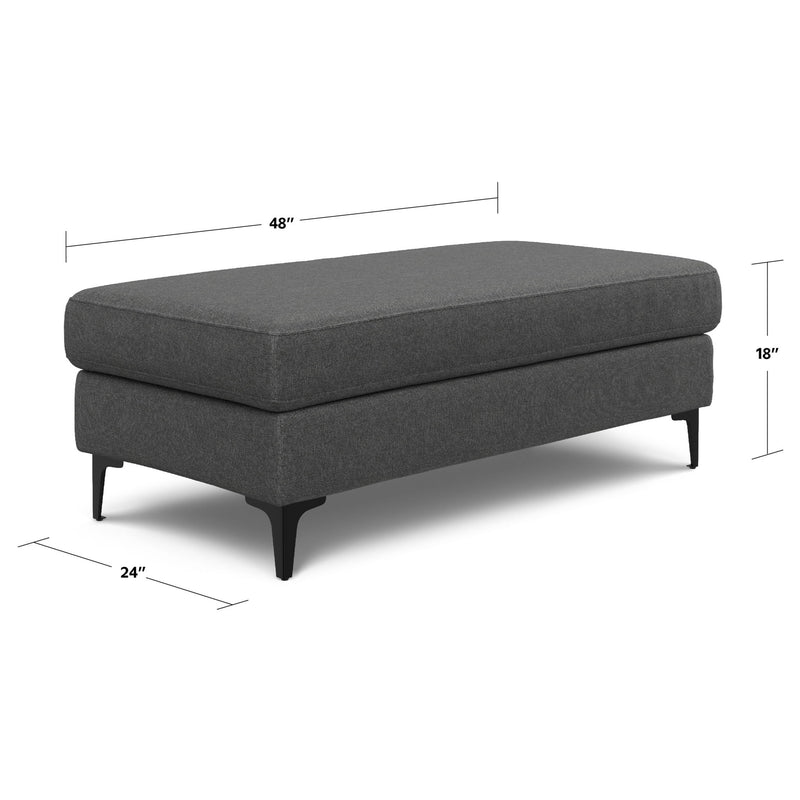 Ava - Versatile Mid Century Ottoman - R&R Furniture Gallery (Fountain Valley, CA)