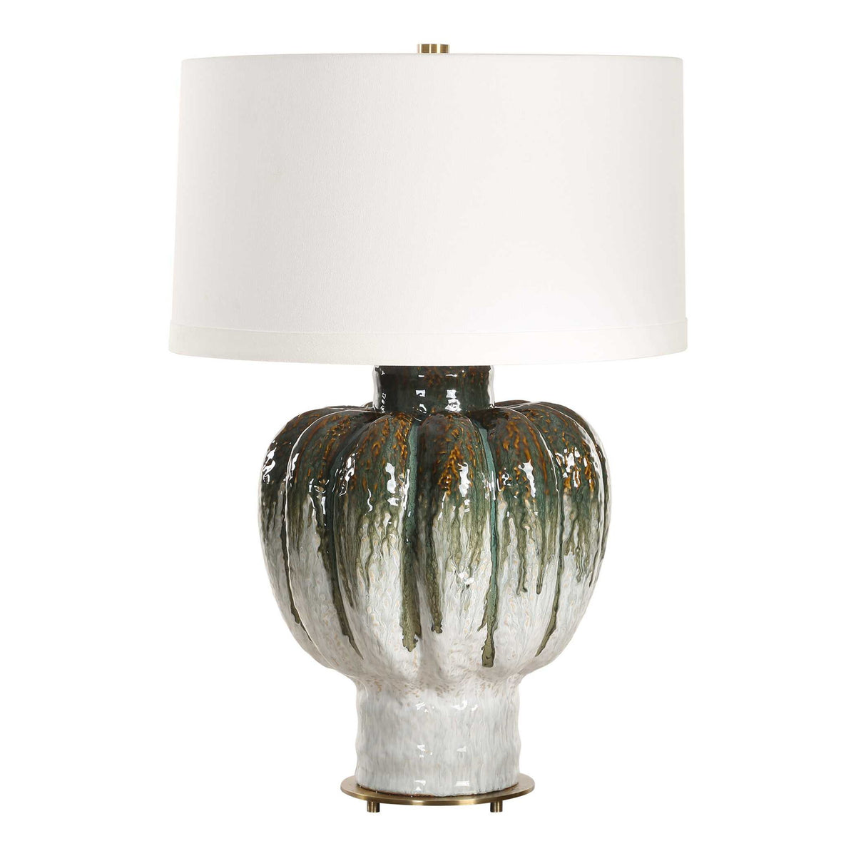 Squash - Table Lamp - Green / White