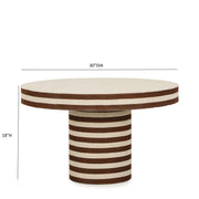 Lyra - Striped Cotton Jute Contract-Grade Table - R&R Furniture Gallery (Fountain Valley, CA)