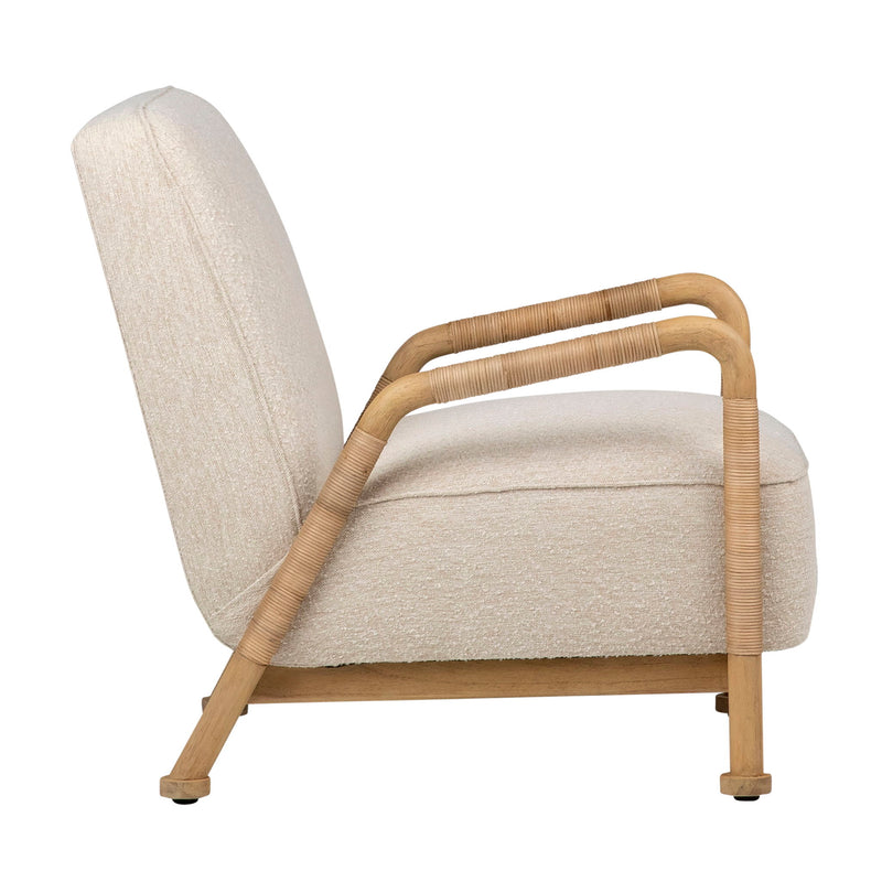 Clyde - Occasional Chair - Ivory And Natural