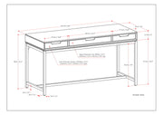Banting - Desk - Walnut Brown - R&R Furniture Gallery (Fountain Valley, CA)