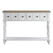 Bence - Console Table - Dark Charcoal & Antique White - R&R Furniture Gallery (Fountain Valley, CA)