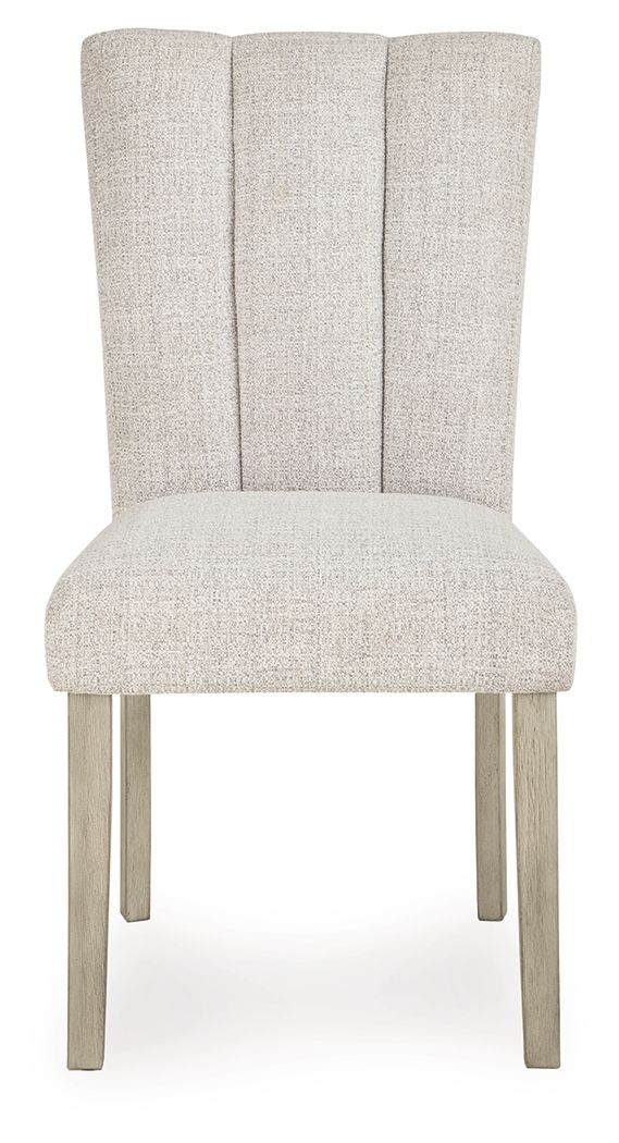 Larawyn - Dining Upholstered Side Chair (Set of 2) - Bisque - R&R Furniture Gallery (Fountain Valley, CA)