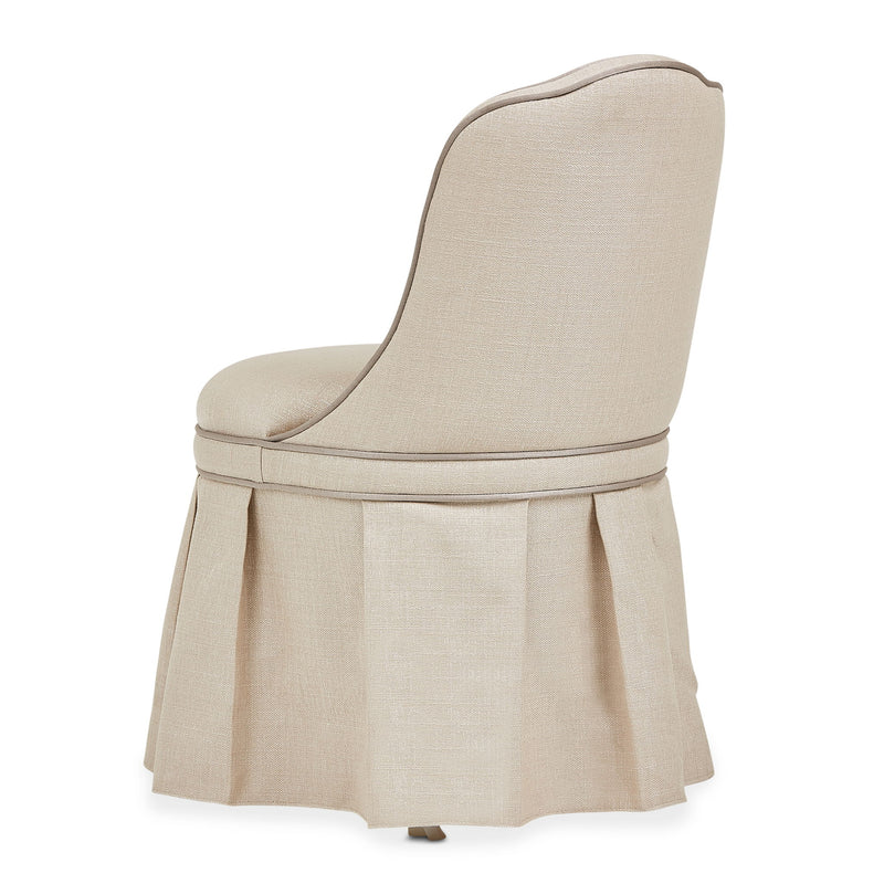 Villa Cherie - Tufted Vanity Chair - Frosted Pearl - R&R Furniture Gallery (Fountain Valley, CA)