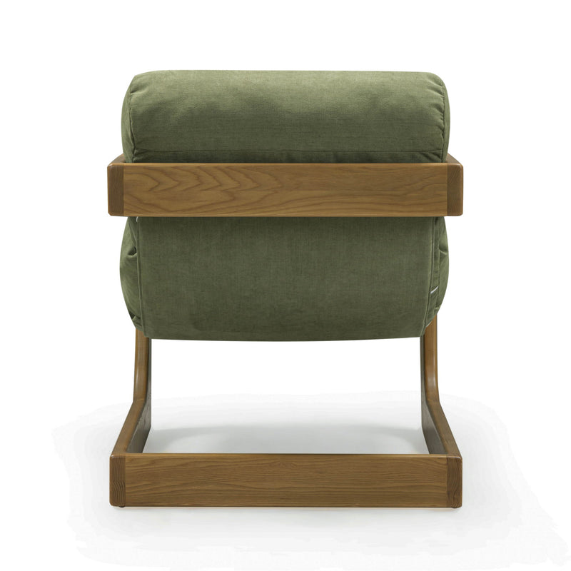 Palma - Upcycled Fabric Accent Chair - Green - R&R Furniture Gallery (Fountain Valley, CA)