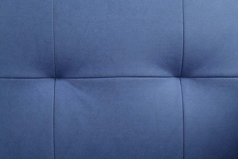 Nafisa - Adjustable Sofa & Ottoman - Blue Fabric - R&R Furniture Gallery (Fountain Valley, CA)