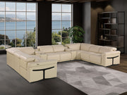 1126 - 10-Piece U-Shaped Sectional Sofa In With 4 Power Recliners & Power Headrests - R&R Furniture Gallery (Fountain Valley, CA)