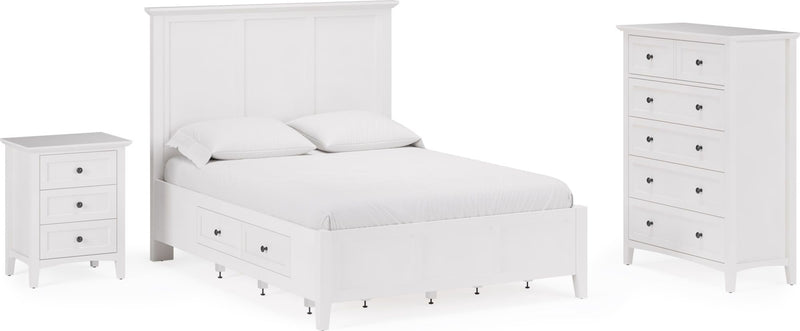 Grace Five Drawer Chest in Snowfall White (2024)