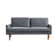 Sofa, European Style With Sleek Design, Modern & Vintage Flair, Upholstered 3 Seater Couch - R&R Furniture Gallery (Fountain Valley, CA)