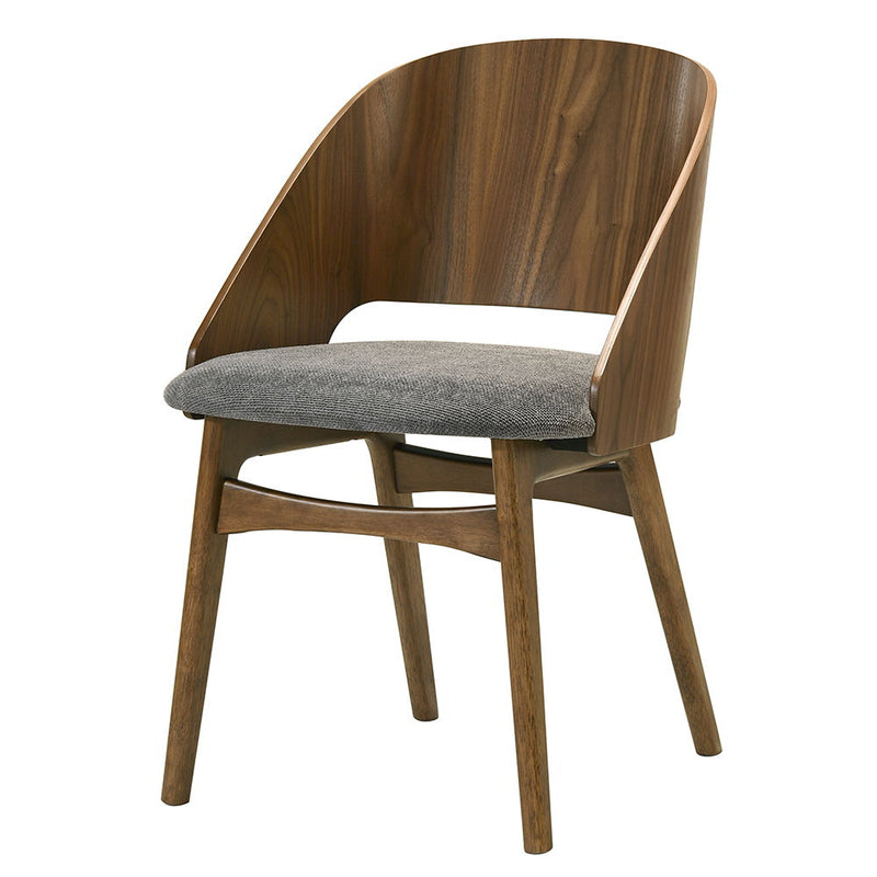 Delmon - Side Chair (Set of 2) - Dark Walnut / Gray - R&R Furniture Gallery (Fountain Valley, CA)