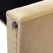 Mason - Arched Arm Bench With Bolster Pillows - Camel Brown Beige - R&R Furniture Gallery (Fountain Valley, CA)