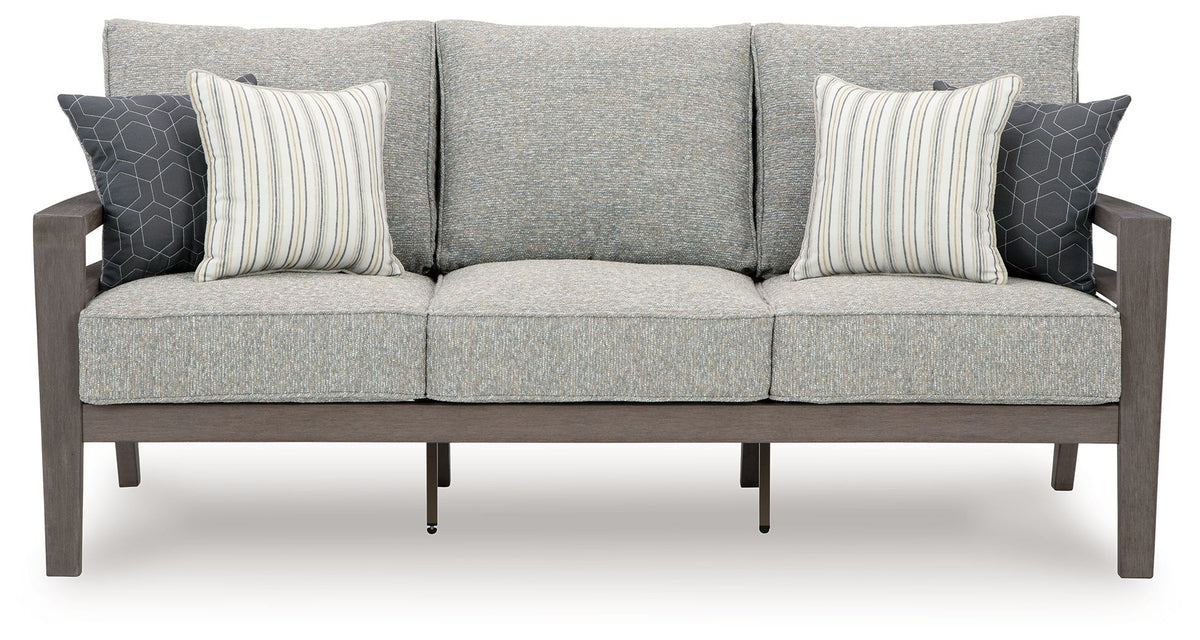 Hillside Barn - Sofa With Cushion - Gray / Brown - R&R Furniture Gallery (Fountain Valley, CA)