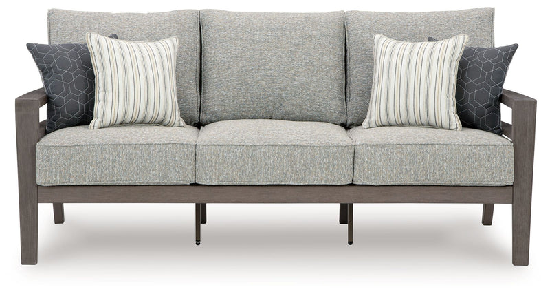 Hillside Barn - Sofa With Cushion - Gray / Brown - R&R Furniture Gallery (Fountain Valley, CA)