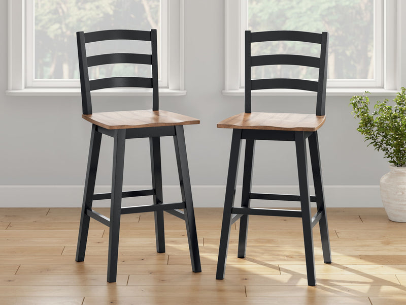 Wildenauer - Swivel Stool (Set of 2) - R&R Furniture Gallery (Fountain Valley, CA)