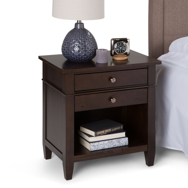 Carlton - Bedside Table, Handcrafted - R&R Furniture Gallery (Fountain Valley, CA)