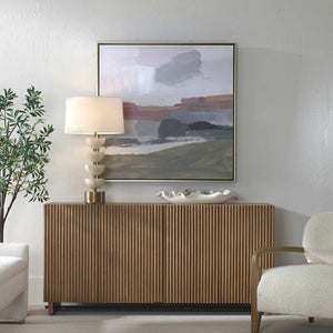 Westward - Framed Landscape Art - Black / Gold / Gray / Green / Orange / Purple / Red / White