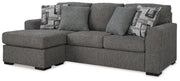 Gardiner - Sofa Chaise - Pewter - R&R Furniture Gallery (Fountain Valley, CA)