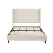 Peyton - Upholstered Bed With 54" High Headboard, Traditional Hand Buttoned Tufting - R&R Furniture Gallery (Fountain Valley, CA)