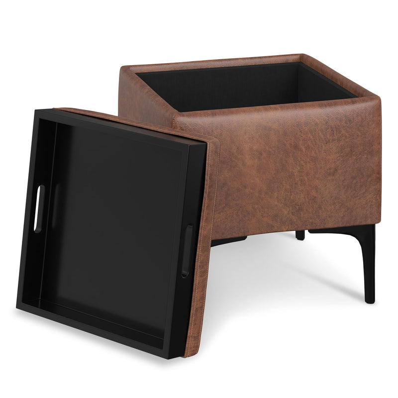 Natasha - Multifunctional Storage Ottoman With Tray - R&R Furniture Gallery (Fountain Valley, CA)
