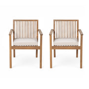 Patio Dining Chair, Comfortable Waterproof Seating (Set of 2) - R&R Furniture Gallery (Fountain Valley, CA)