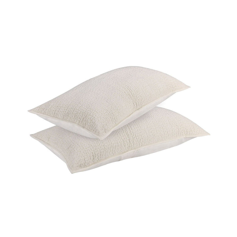 Danica quilted sham by Classic Home featuring a soft, textured fabric with intricate stitching for a cozy bedroom decor.