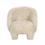 Kiki - Vegan Shearling Accent Chair - R&R Furniture Gallery (Fountain Valley, CA)