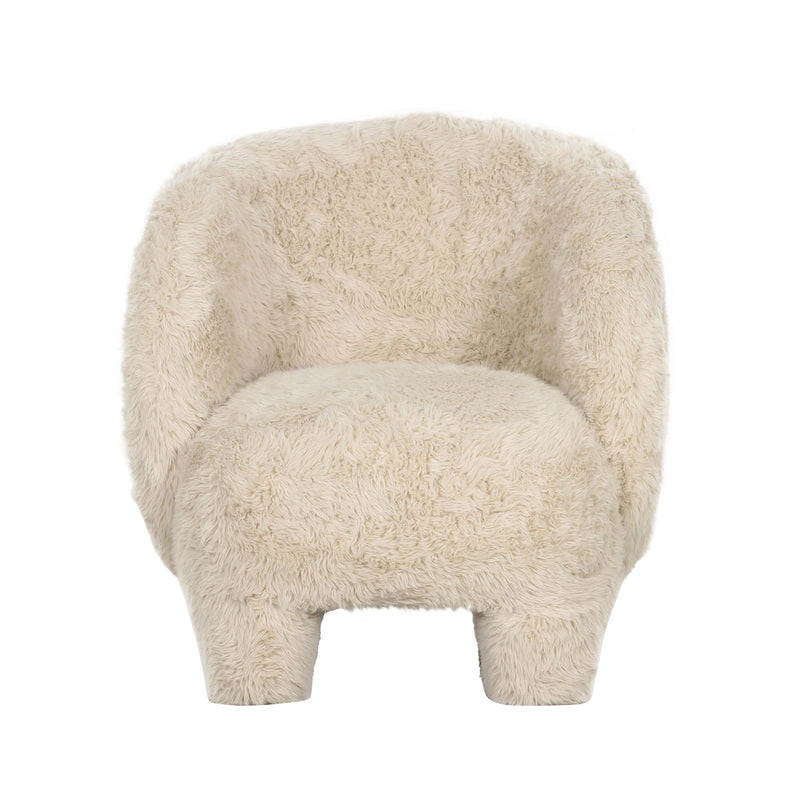 Kiki - Vegan Shearling Accent Chair - R&R Furniture Gallery (Fountain Valley, CA)