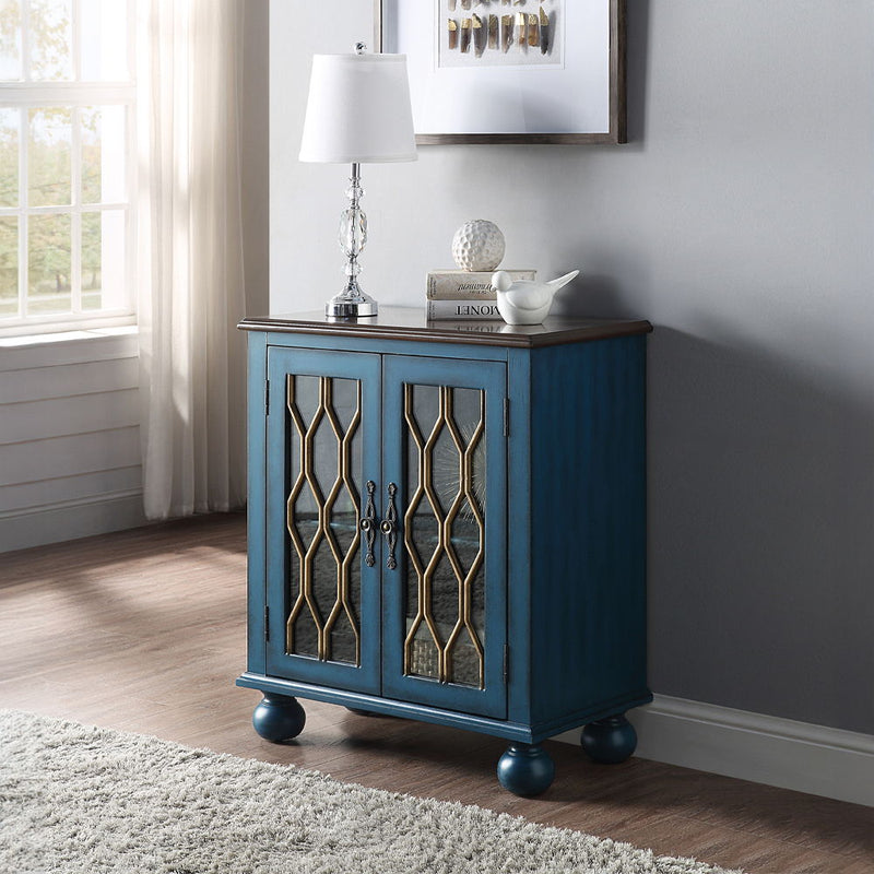 Lassie - Console Cabinet - Antique Blue - R&R Furniture Gallery (Fountain Valley, CA)