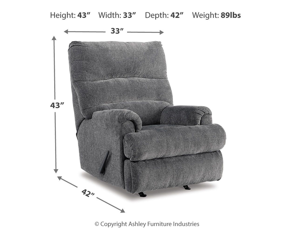 Man Fort - Rocker Recliner - R&R Furniture Gallery (Fountain Valley, CA)