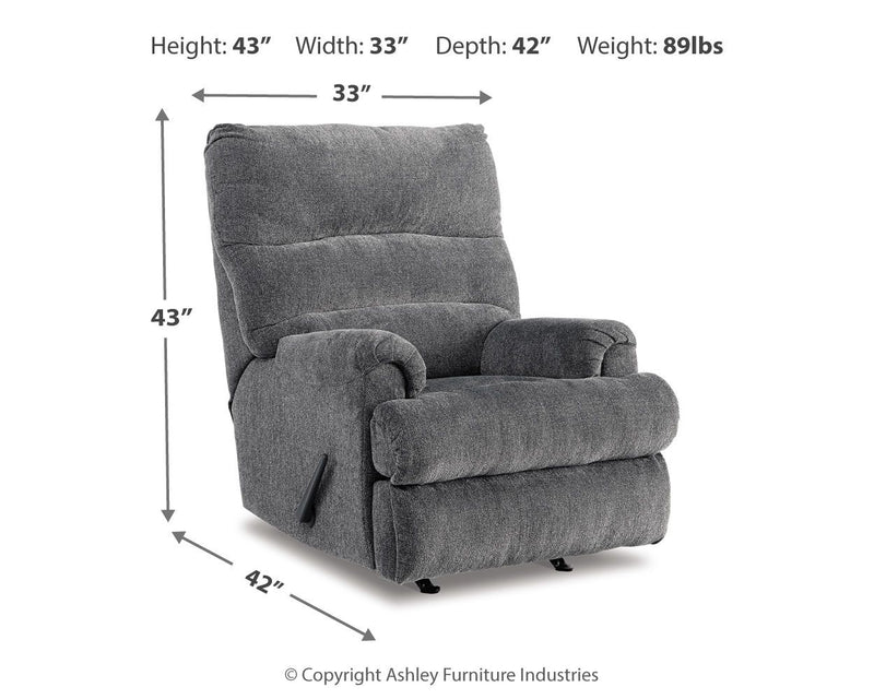 Man Fort - Rocker Recliner - R&R Furniture Gallery (Fountain Valley, CA)