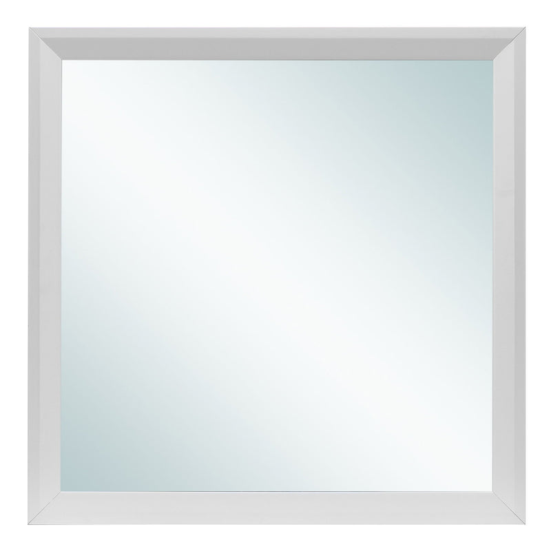 Glory Furniture Primo mirror with a sleek, modern design, featuring a rectangular shape and a smooth frame.