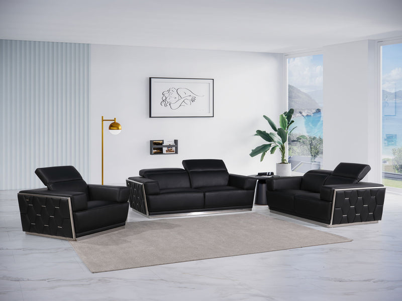 1111 - Leather Living Room Set - R&R Furniture Gallery (Fountain Valley, CA)