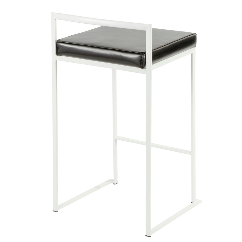 Lumi Source Fuji Simple Elegance contemporary stackable counter stool set with sleek design and modern finish.