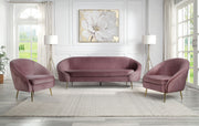 Abey - Sofa - Pink Velvet - R&R Furniture Gallery (Fountain Valley, CA)