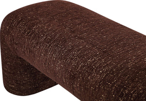 Mocoa Fully Upholstered Bench in Mongoose Chenille